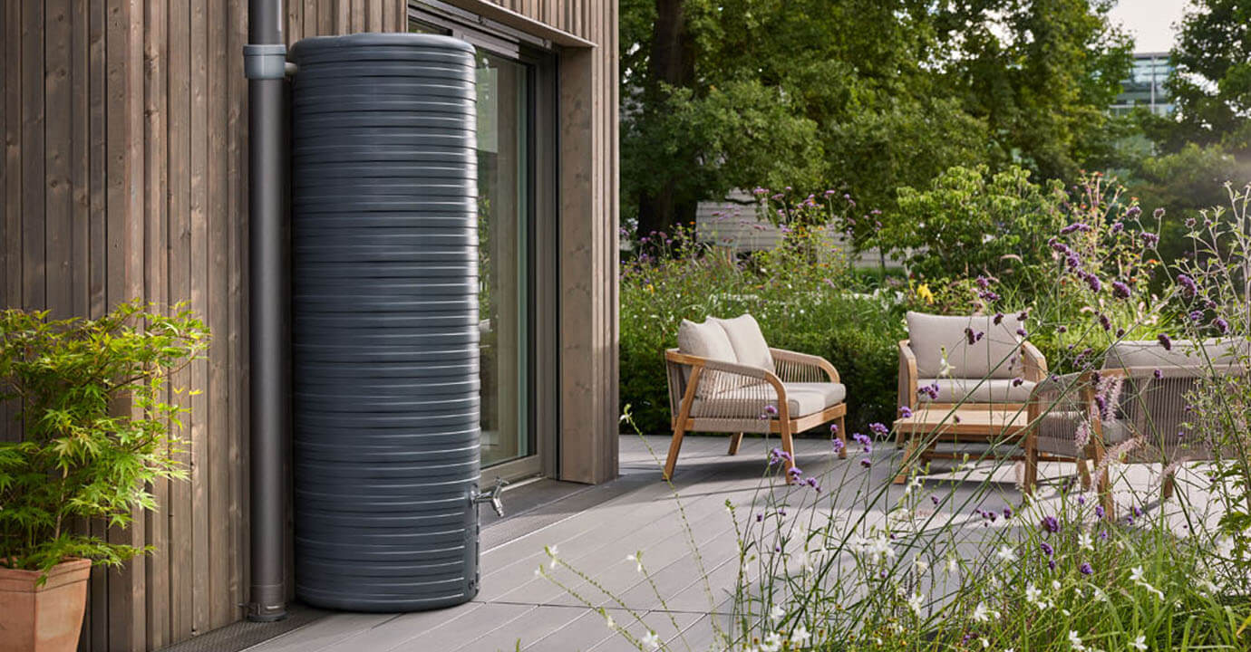 Garantia Regenspeicher Nordic, Classic Line, Graphite grey, 500 Liter