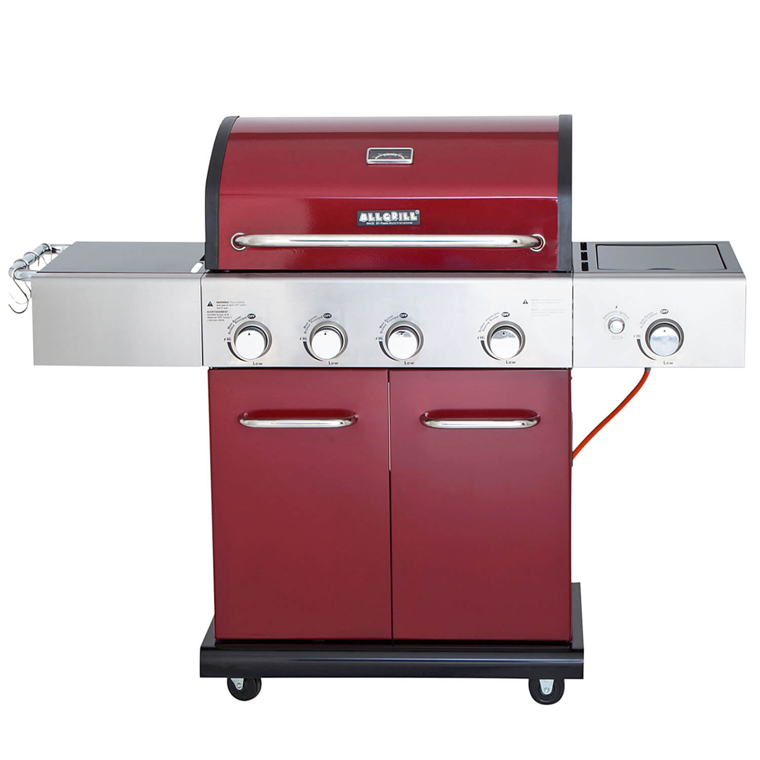 All'Grill® Gasgrill ELEGANCE bordeaux-rot 3-flammig