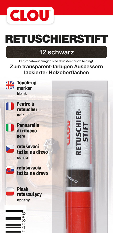 Retuschierstift Nr. 12 schwarz