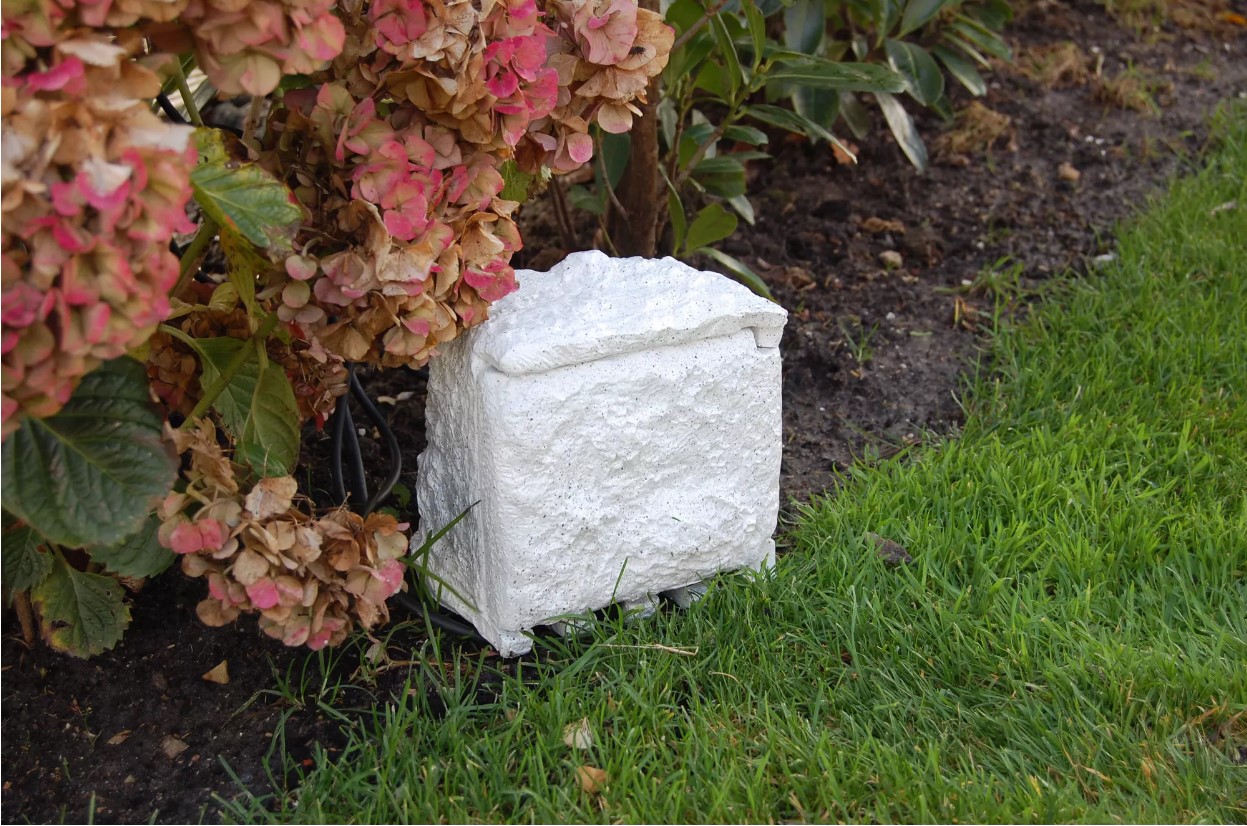 Ubbink Gartensteckdose StoneDecor Steinoptik 4-fach