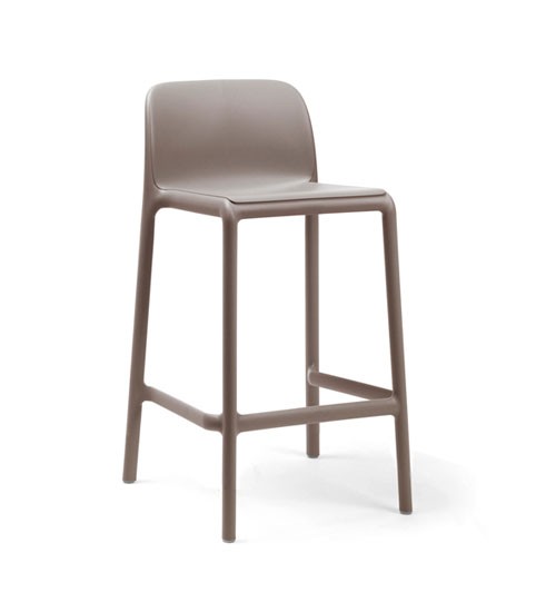 Nardi Barhocker / Barstuhl Faro Mini Stapelstuhl Kunststoff tortora