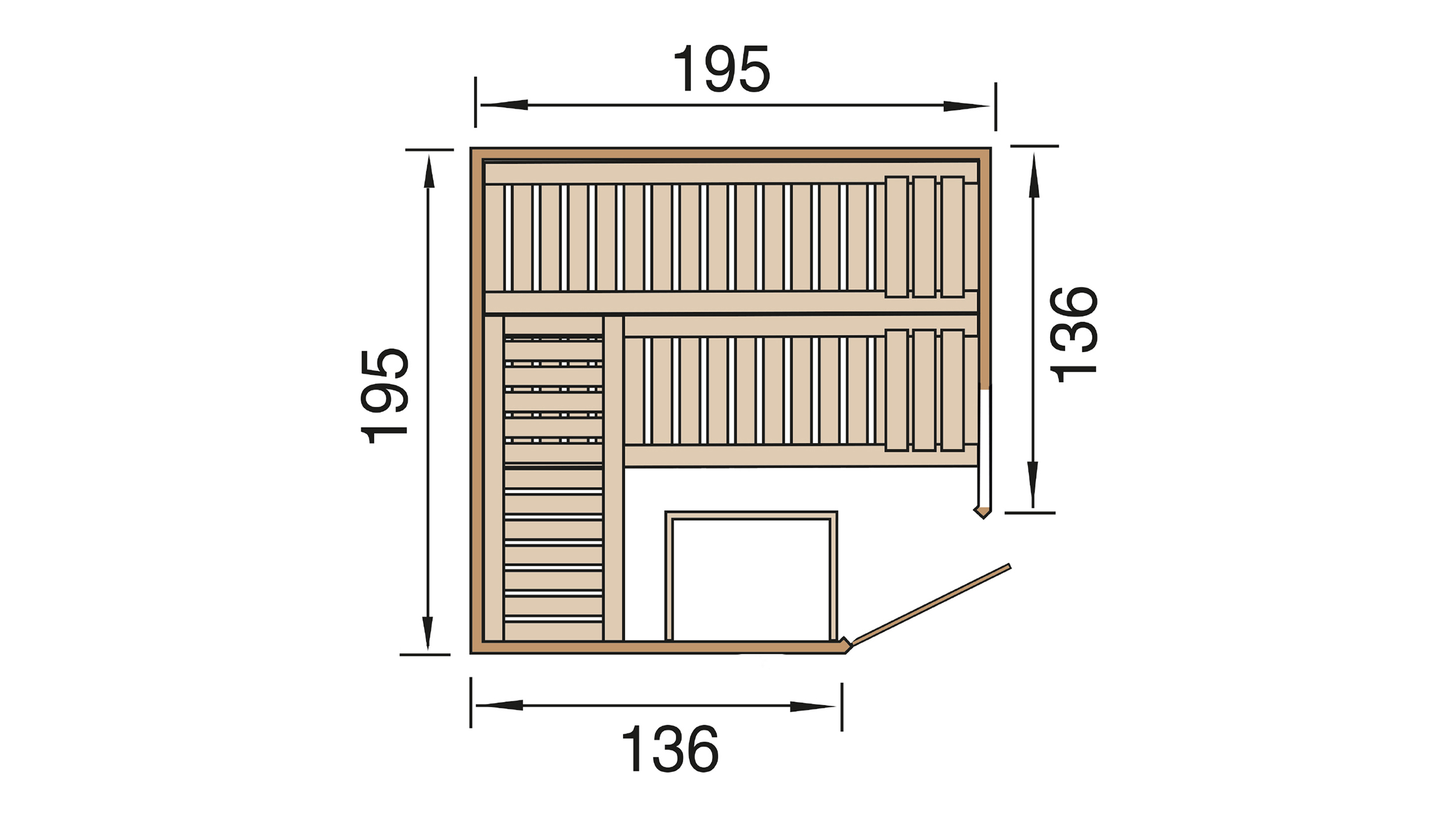 Weka Design Sauna KEMI Eck 1 GTF