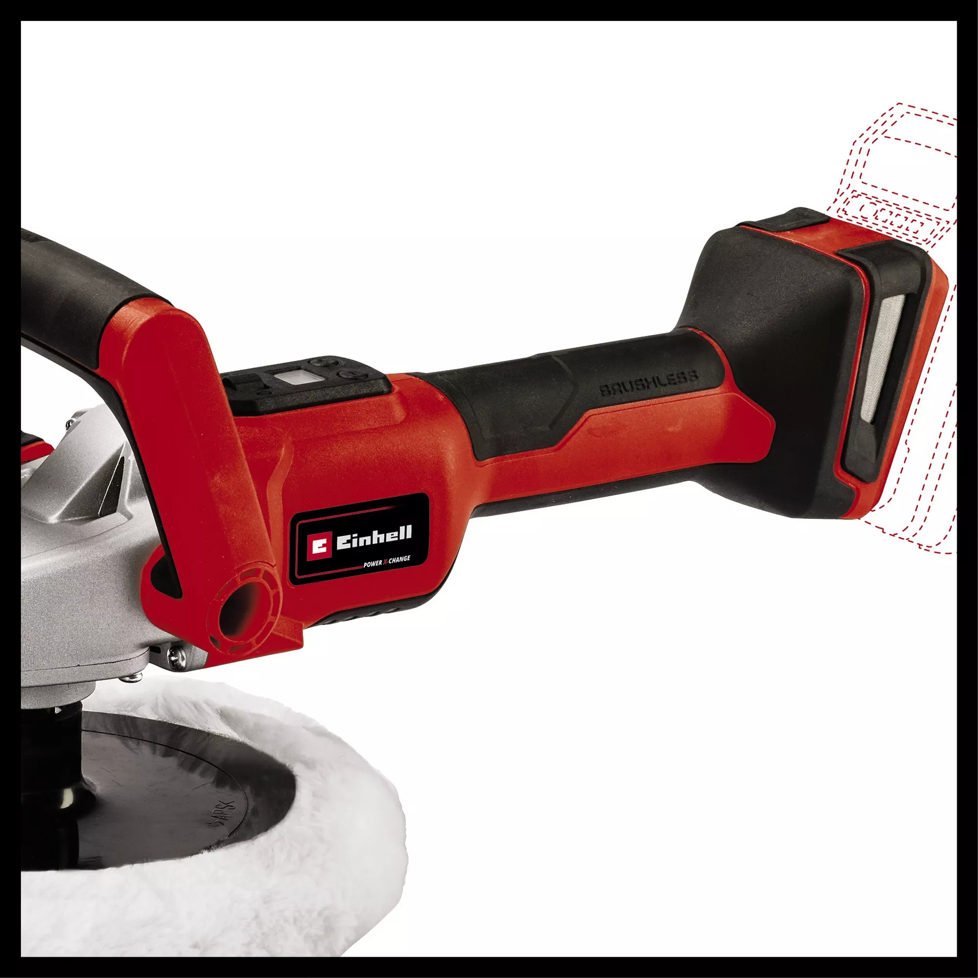 Einhell Akku-Polier-/Schleifmaschine CE-CP 18/180 Li E-Solo