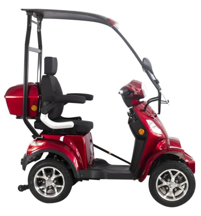 Seniorenroller Dach Vitale4 BG 4-RAD 25Km/h rot ediMove