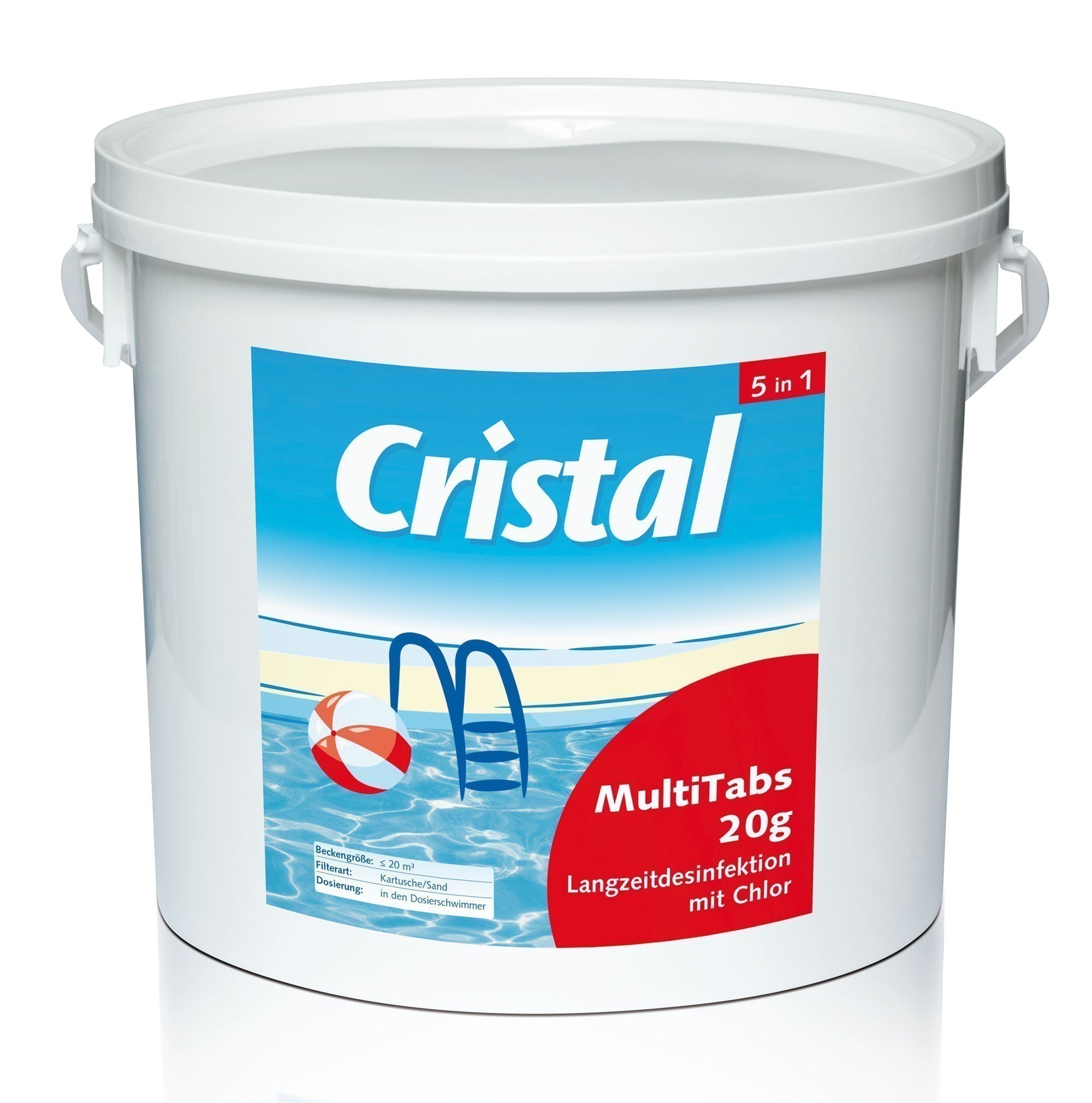 Cristal Wasserpflege Desinfektion Multi Tabs 5in1 Inhalt 5kg