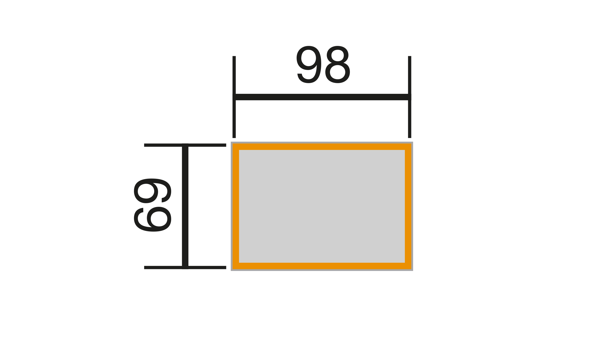 weka Element-Hochbeet Modular, 21 mm, anthr., 98 x