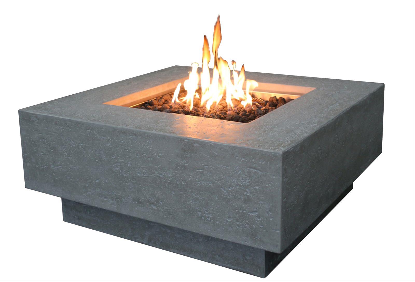 Gas Feuerstelle / Gartenfeuer GardenForma Raung Betonoptik grau