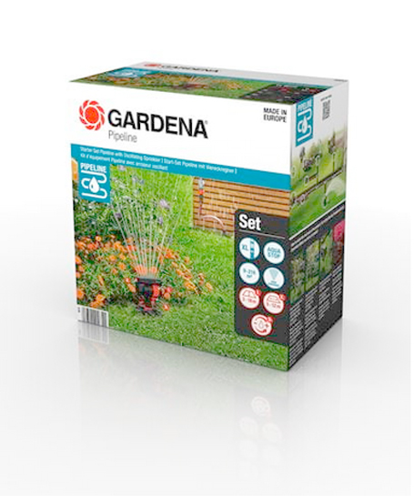 GARDENA Komplett Set Pipeline Viereckregner 08274-34