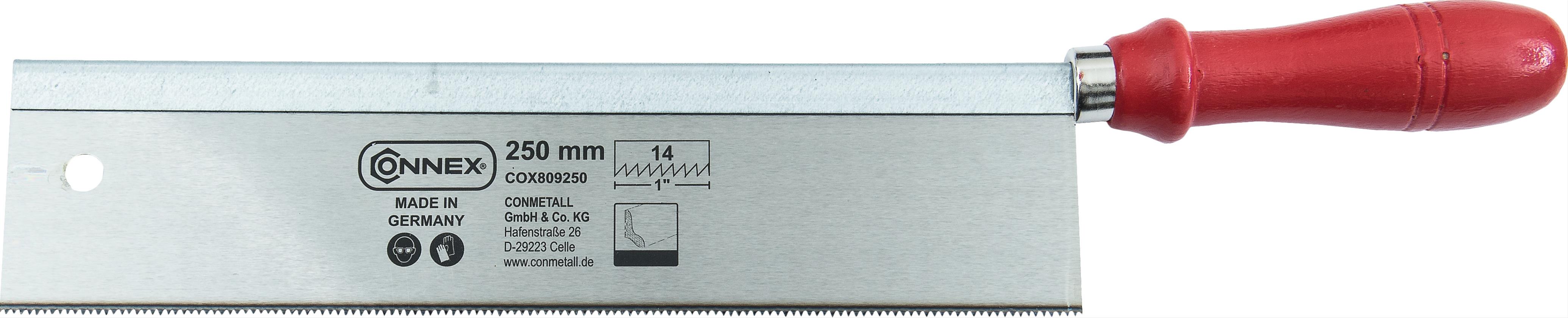 Feinsäge 250mm ger. Z. geschl.+geh.