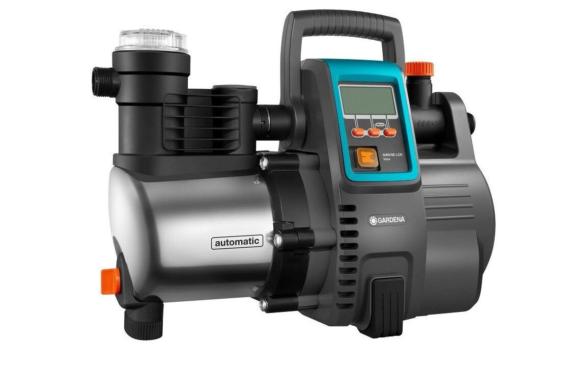 GARDENA Hauswasserautomat Premium 6000/6 LCD Inox 01760-61
