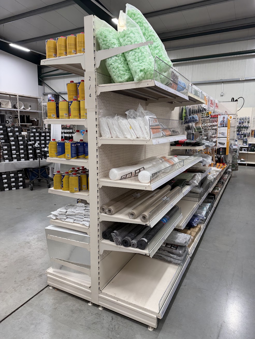 Tegometall Wandregal, Anbauregal, Gondelregal Juraweiß