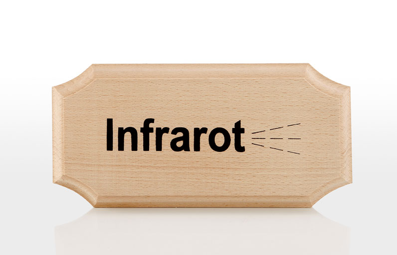 Eliga Schild 8-eckig natur Infrarot