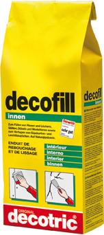 Decofill Spachtelmasse innen, 5 kg,Tüte decotric