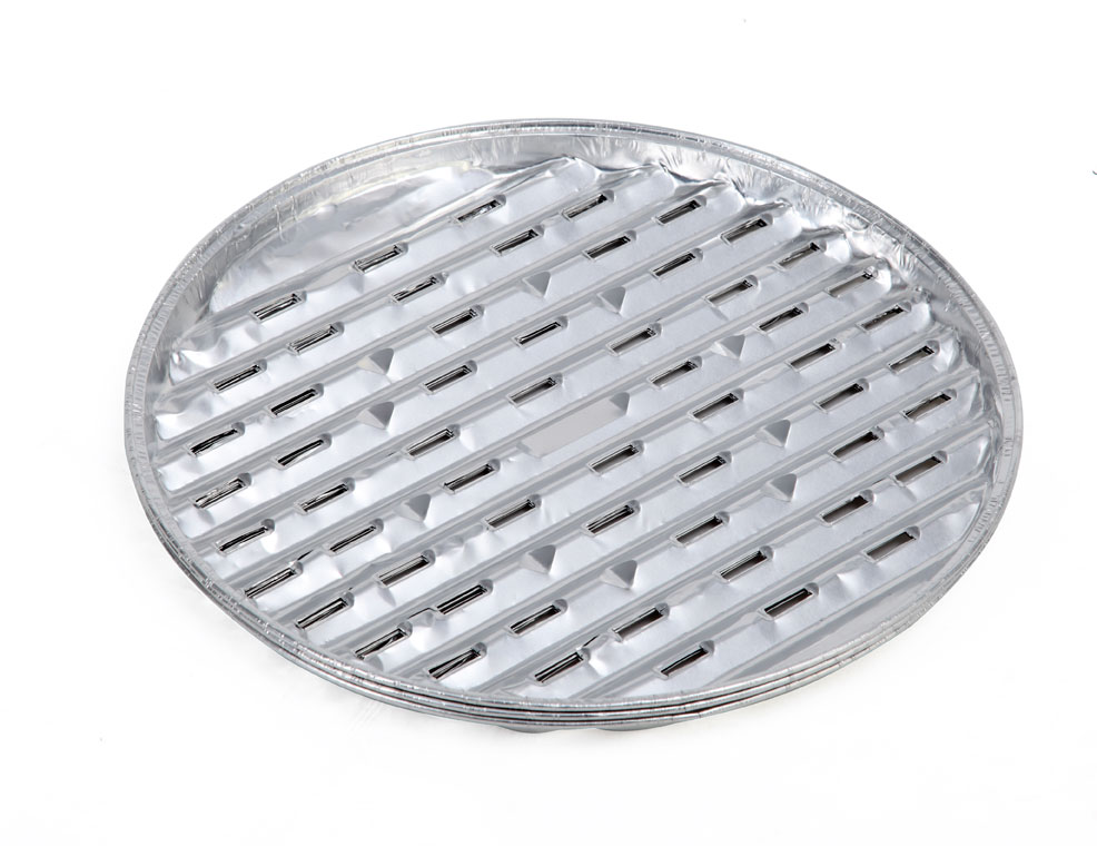 Tepro Alu Grillschale / Grillpfanne rund 3 Stück Ø 34cm