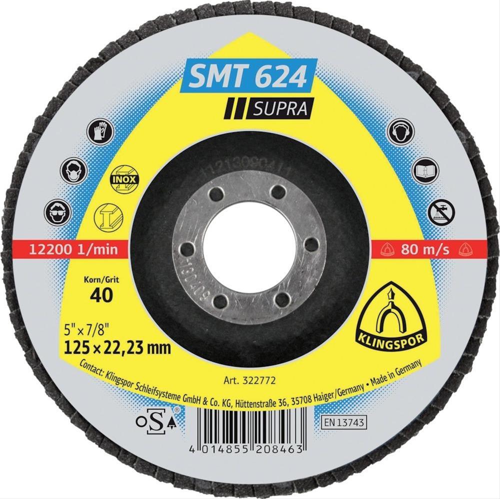 Schleifmopteller SMT624 125mm K 60 gew. Klingspor