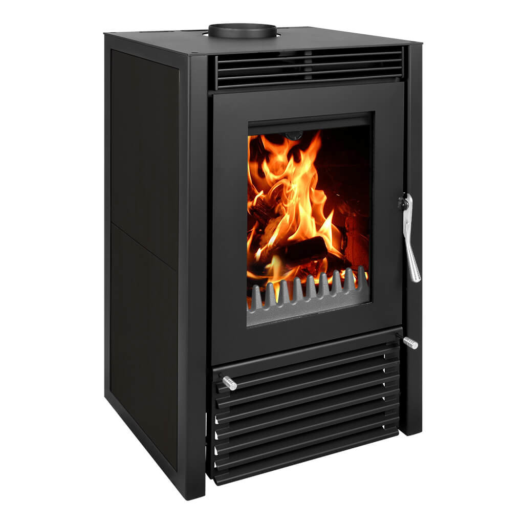 BRUNO® Kaminofen Marbella Compact wasserführend schwarz 12kW