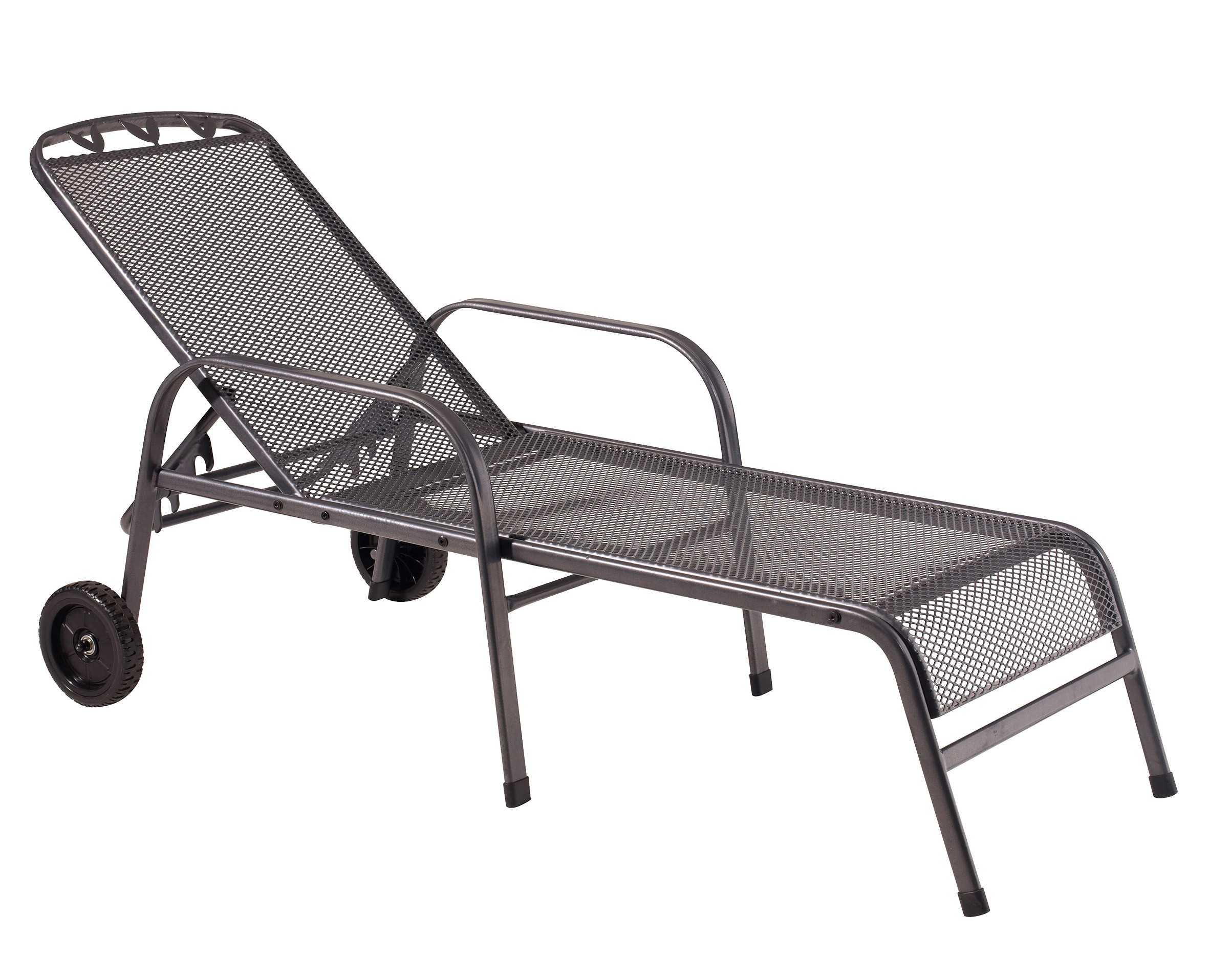 Gartenliege / Rollliege Toulouse greenmotion Streckmetall eisengrau