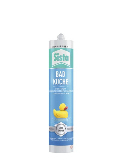 Sista Bad & Küche Silikon transparent 280 ml