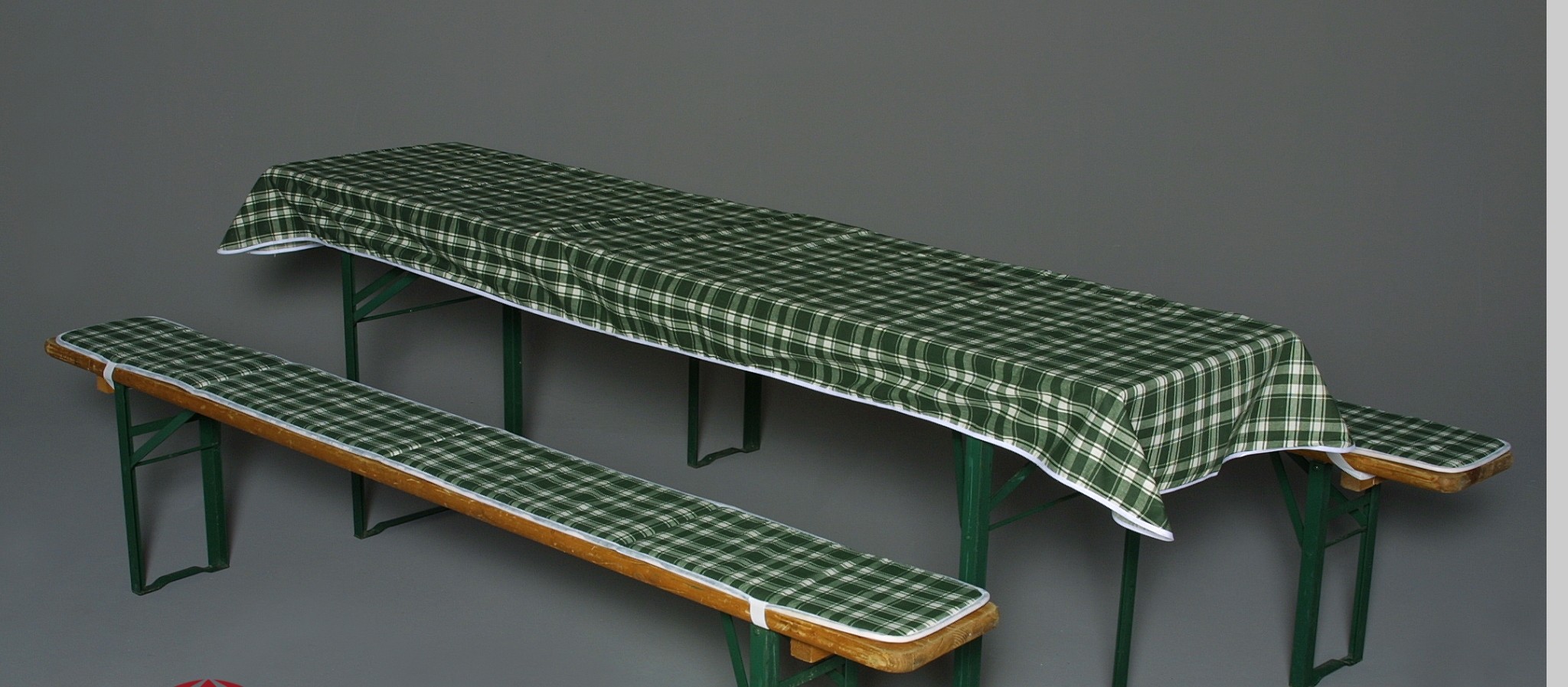Doppler Auflagen für Bierzeltgarnitur / Festzeltgarnitur 50cm grün
