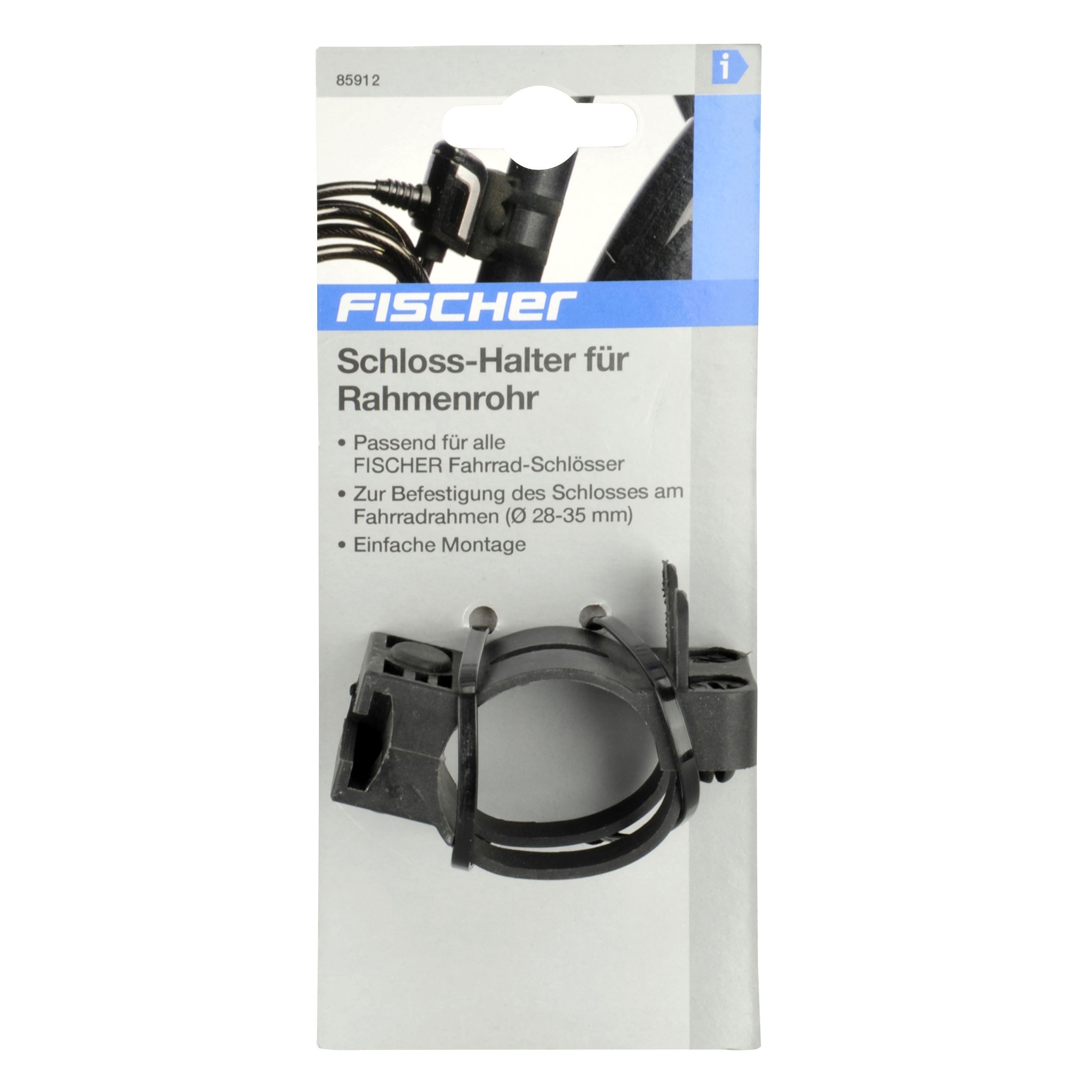 Fischer Halterung für Fahrradschloss / Rahmenrohr