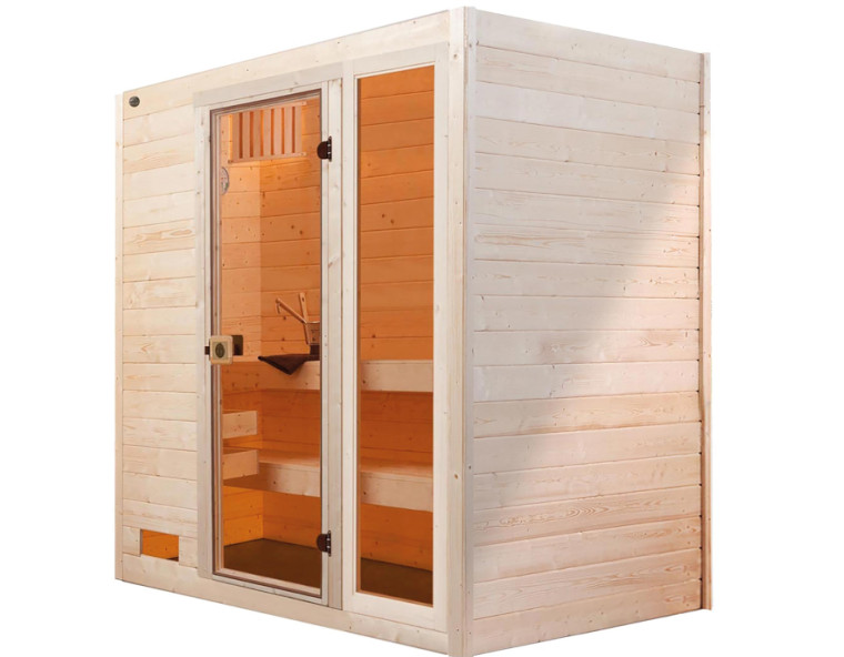Weka Sauna VALIDA 9,0 kW K Gr.3 Glastür mit Fenster