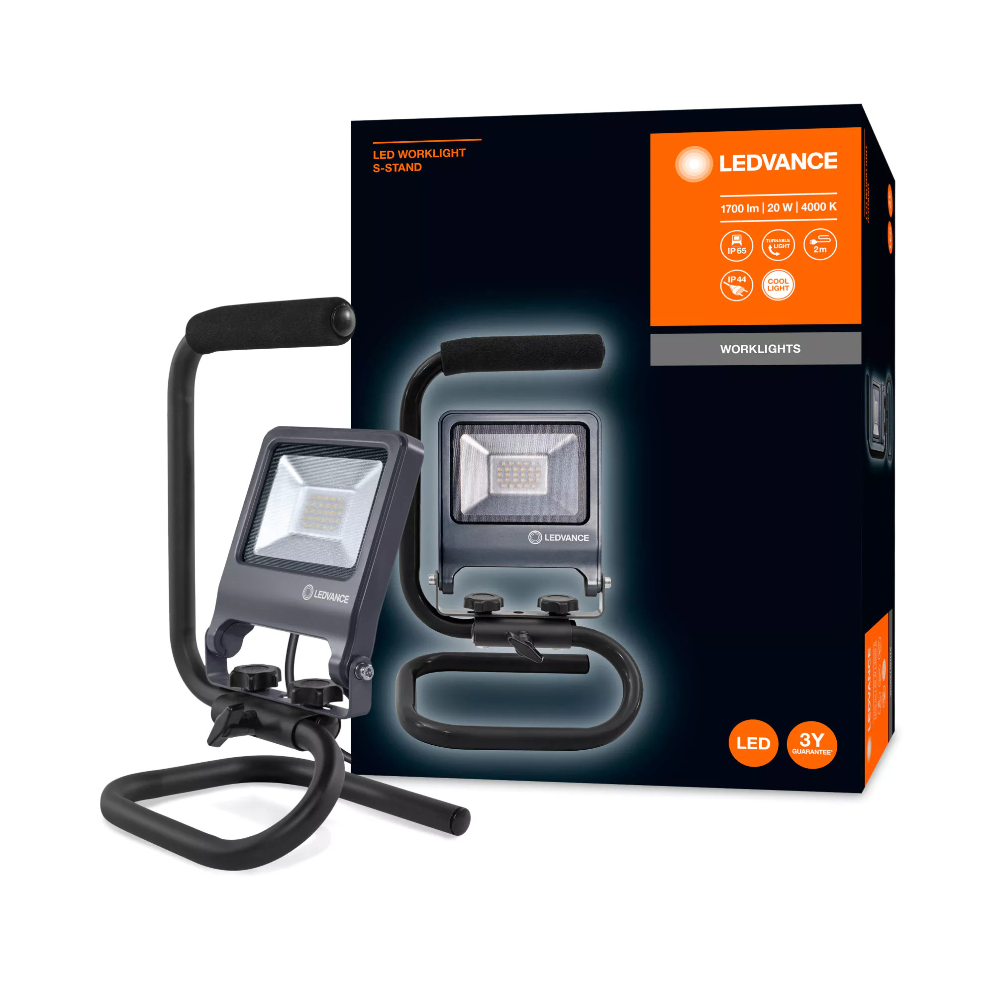 LEDVANCE LED-Baustrahler Worklights grau 1700 lm IP 65