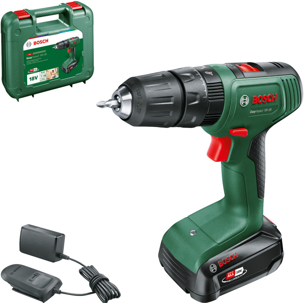 Bosch Akku-Schlagbohrmaschine EasyImpact 18V-38 inkl. Akku + Ladegerät