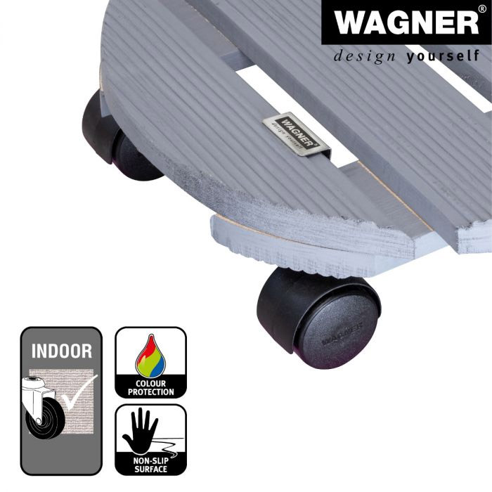 Multiroller Pflanzenroller Creo rund grau 290mm für 100kg