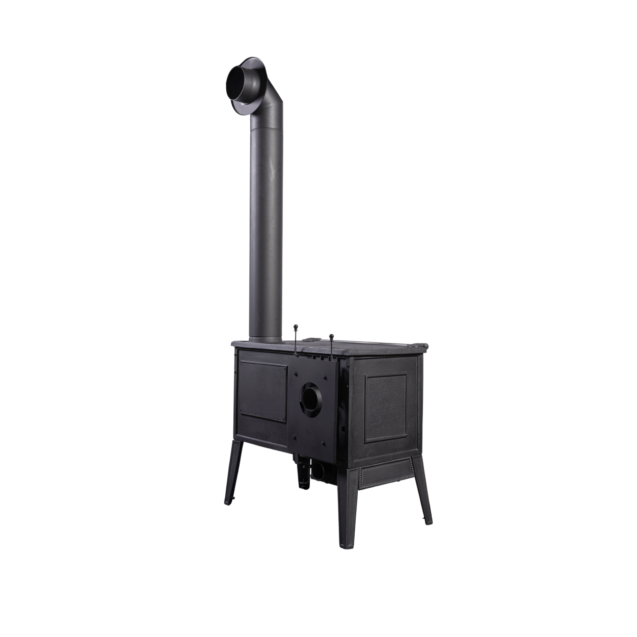 Globe Fire Atlas Holzherd raumluftunabhängig Guss 8,8 kW mit Backofen