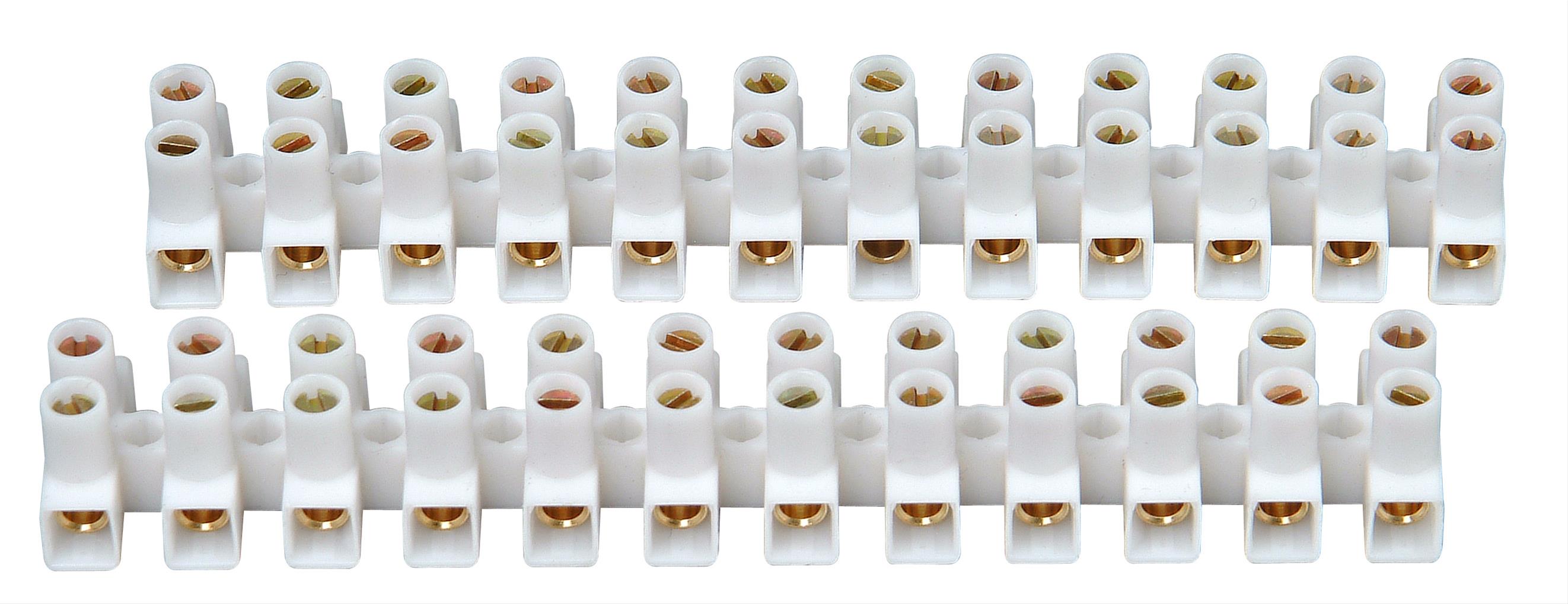 Kopp Lüsterklemmleiste 12 pol. 6mm² 2 Stück