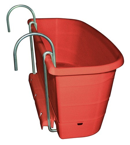 Blumenkasten Maya / Komplettset mit Halterung 50cm terracotta