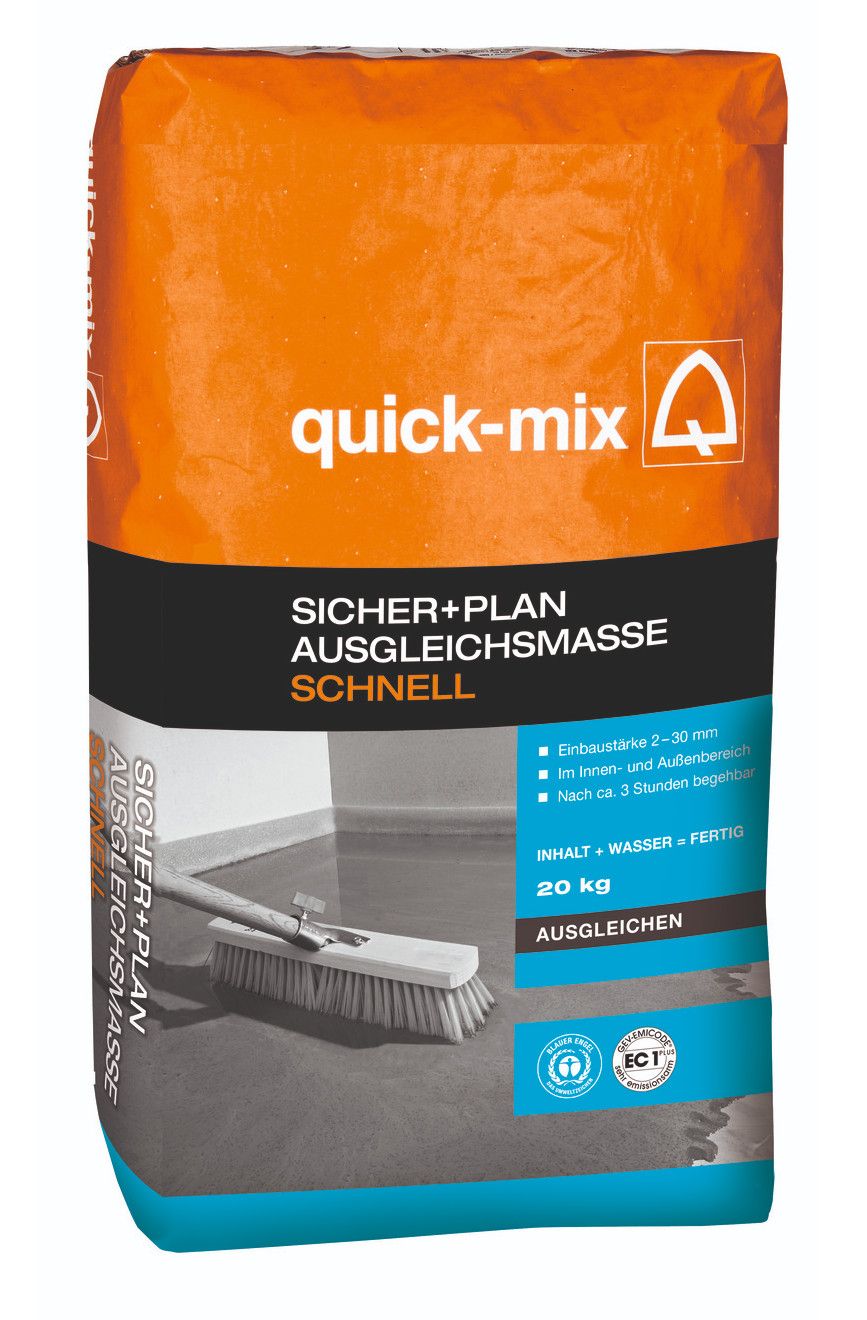 quick-mix® Sicher Plan Ausgleichsmasse Schnell 20kg bei edingershops.de