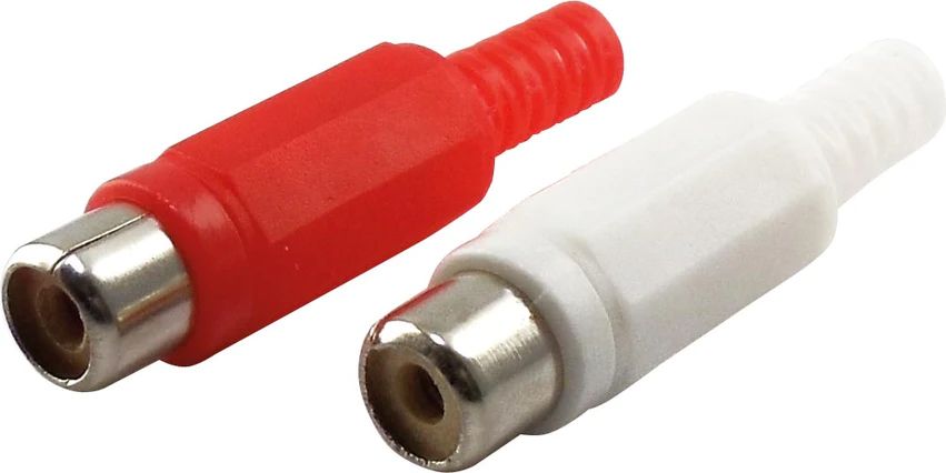 Monosaudio Cinch-Kappen Vergoldet - 4 Stück HiFi Schutzkappen Für RCA Buchsen